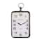 Hello Honey® Metal Rectangle Hanging Clock with Handle Decoration on Top